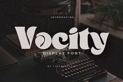 Vocity - Display Font branding design display font handwritten logo script typeface