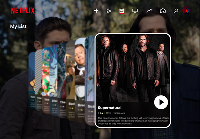 Day 025 — TV App | 100 days UI challenge design figma logo netflix tvapp ui