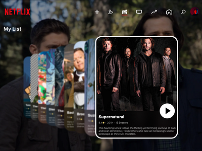 Day 025 — TV App | 100 days UI challenge design figma logo netflix tvapp ui