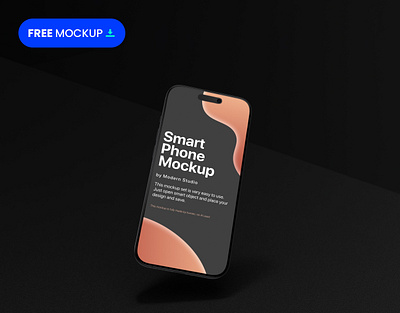 Free iPhone 16 Pro Mockup app branding clean device free iphone iphone 16 pro iphone mockup mobile mockup photo realistic presentation preview professional showcase smartphone ui web