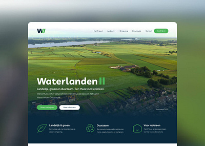 Waterlanden II Branding branding logo website