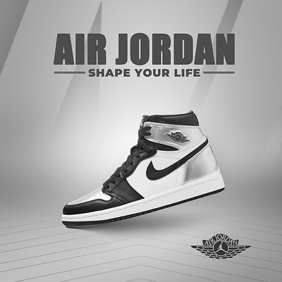 Concept Shoe Poster Design air jordan branding graphic design shoe poster design social media advertisement