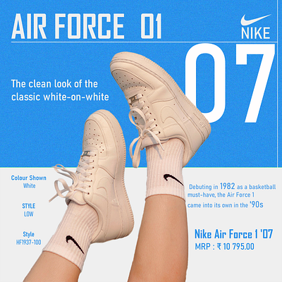 Nike Air Force 1 Shoes Poster graphic design nike shoes poster design street fashion