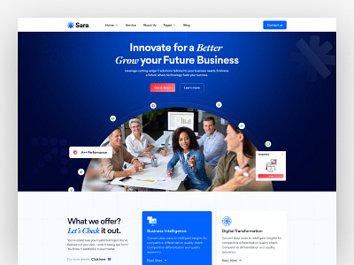 Business Agency Web Template business it business logo design service website website design