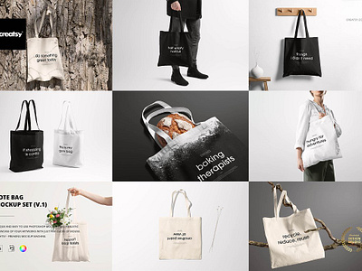 Tote Bag Mockup Set (v.1) creator mockup creatsy custom mockup customizable mockup design mockup designed generator mock up mock ups mockup mockups pattern mockup patterns personalized mockup printed mockup smart object surface mockup template mockup templates mockup tote bag mockup set