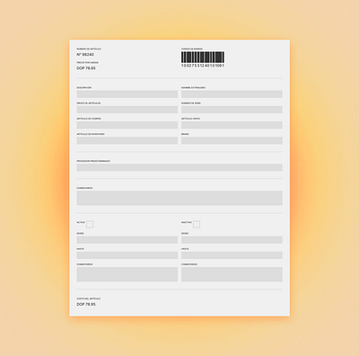 Product Sheet (quick sketch) clean concept form minimal print product details sheet sketch ui