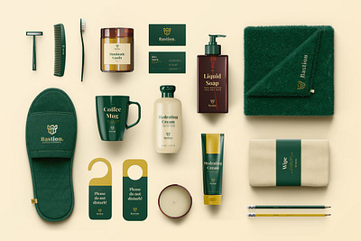 Hotel Branding Mock-Up Package branding mockup comb mockup design mockup hand creme mockup hotel mockup identity isolated mockup kit mock mug mockup pack mockup package mockup razor mockup shampoo mockup slippers mockup template towel mockup