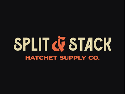 Split and Stack Hatchet Supply Co. art brand identity branding design designer graphic art graphic design graphics illustration illustrator logo logo designer vector