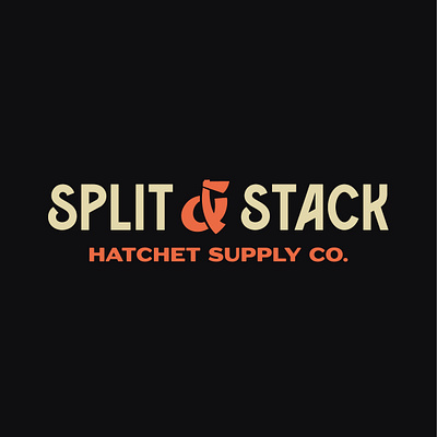 Split and Stack Hatchet Supply Co. art brand identity branding design designer graphic art graphic design graphics illustration illustrator logo logo designer vector