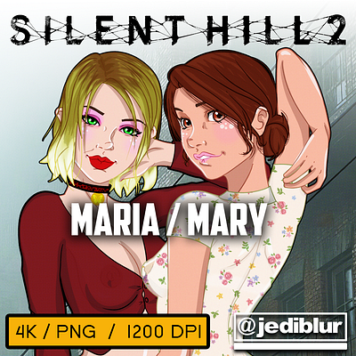 Maria and Mary from Silent Hill 2 silenthill silenthill2 silenthill2maria