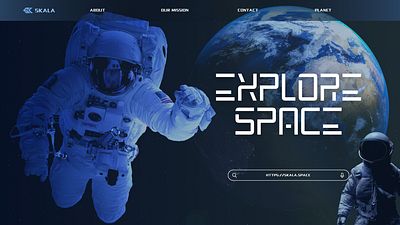 Skala : Explore Space Website Support VR astronaut branding graphic design logo motion graphics space star ui universe virtual virtualreality vr webdesigner webdeveloper websitevr