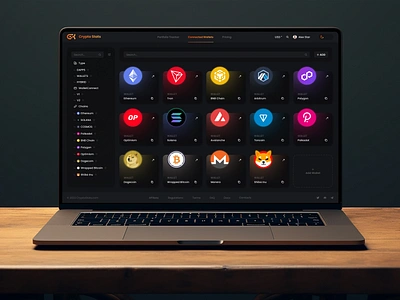 Crypto Wallet Dashboard crypto crypto analytics crypto app crypto assets crypto dashboard crypto dashboard design crypto portfolio crypto wallet crypto wallet app crypto wallet dashboard crypto wallet ui crypto website dashboard portfolio dashboard portfolio management portfolio overview portfolio tracker portfolio tracking wallet app wallet management