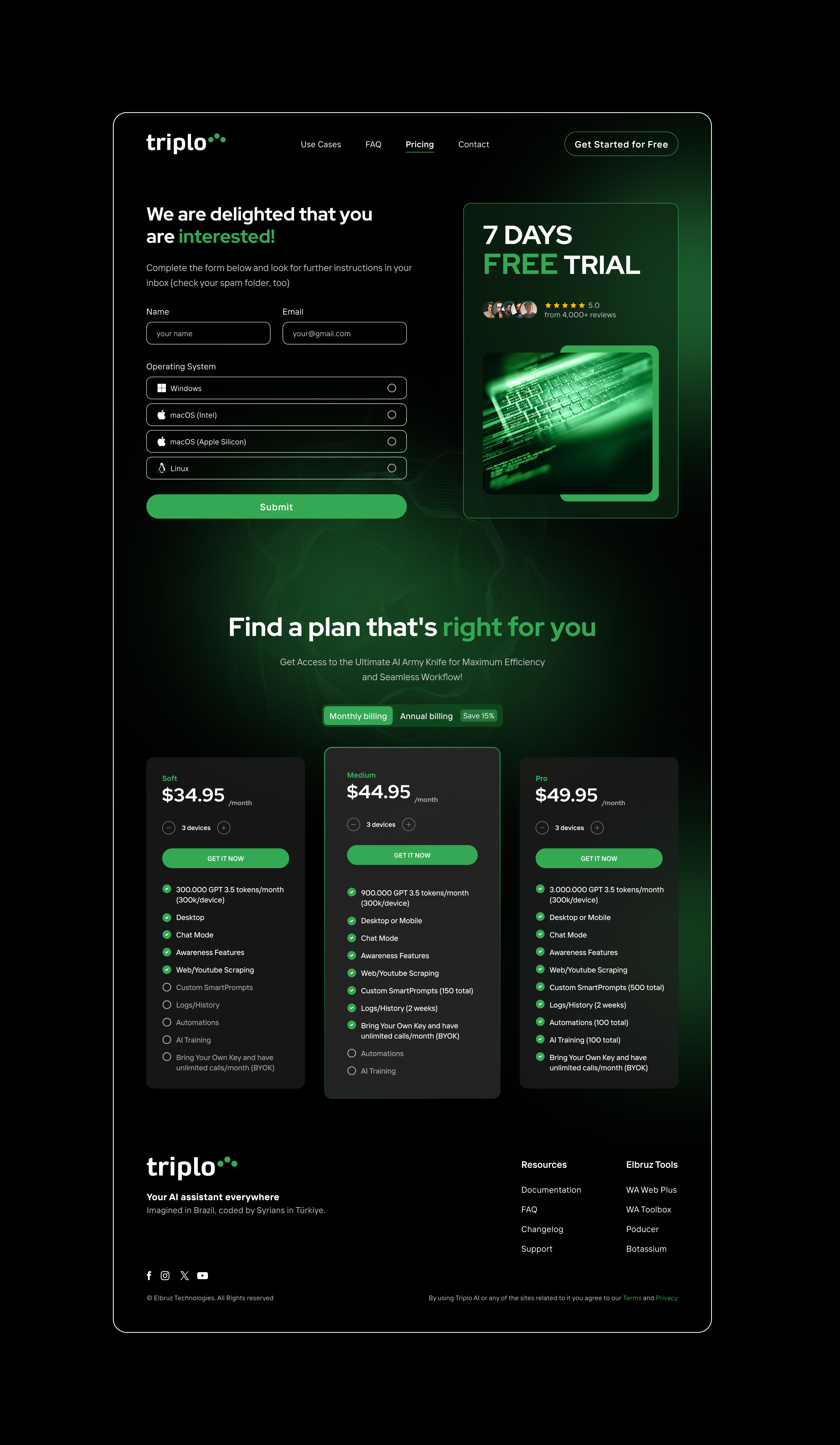 Pricing Page Design for AI Service Platform ai service pricing structure clear pricing information effective call to action design interactive pricing tables pricing packages pricing page design pricing page ui pricing website design saas pricing models subscription page ui tech company website layout tech product pricing tech startup pricing strategy ui design for pricing user friendly pricing display web design for conversion website pricing page layout website subscription options