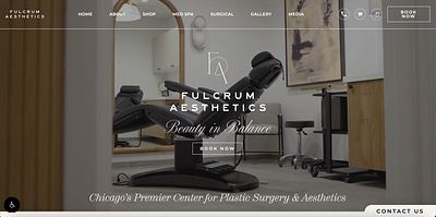 Fulcrum Aesthetics Website Design aesthetics beautiful design beauty best in class designer fresh design fulcrum aesthetics medical aesthetics medical design vibrant design web design