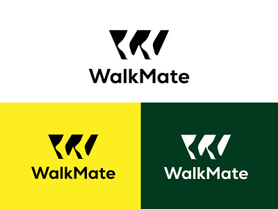 Walkmate logo design designkite freelancer khalid freelancerkhalid graphic design illustration jr7 designer logo minimal w shuvorahman01 w icon w logo w walk logo walk logo walkmate