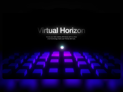 3D Cube Horizon animation graphic design motion graphics ui