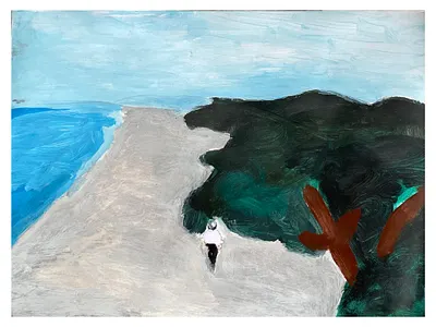 The Sea art artist branding contemporary art graphic design motion graphics painting