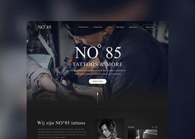 Tattoo artists webdesign webdesign website