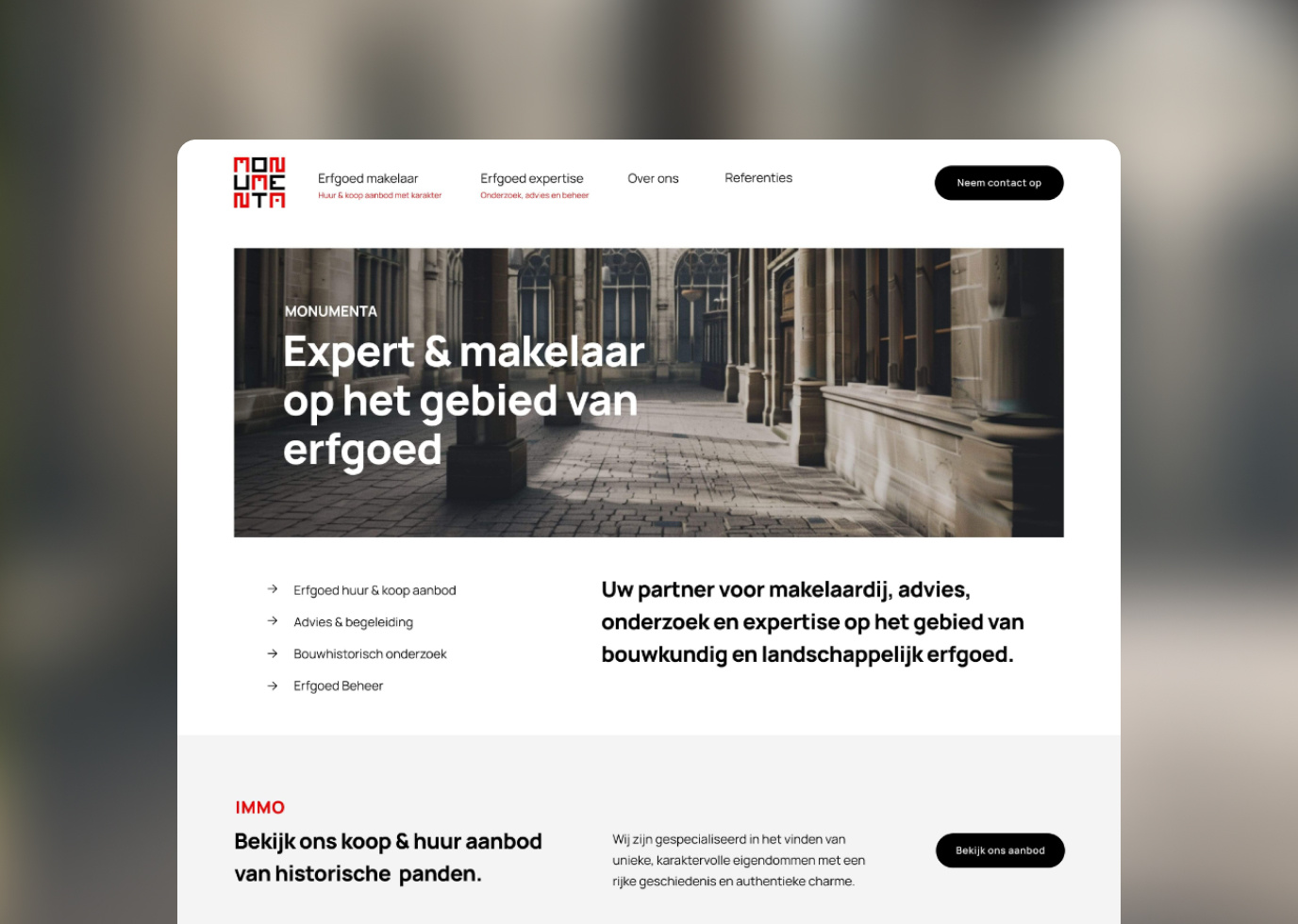 Real estate website webdesign website