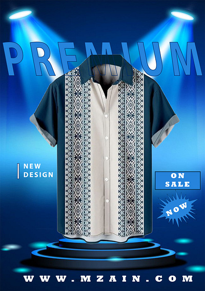 Premium Fashion Promo - Shirt on Sale blue tones