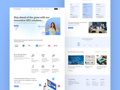 Digital Marketing Agency Landing Page adobe xd alhelalhadi design designinspiration digital marketing figma graphic design interactiondesign landing page design landingpage productdesign responsivedesign ui uiux userexperiance userinterface ux uxdesigners website websitedesign