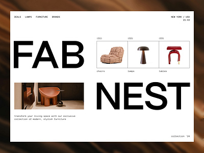 Website for selling furniture b2b branding design ecommerce figma furniture landing page main page ui ux web design web designer website