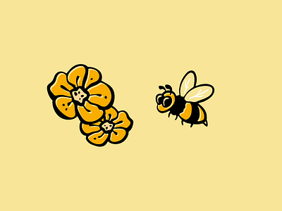 Hand-drawn Flowers & Honeybee icons art bee flat flower flowers hand draw honey honeybee icon icon design icon set icondesign iconset illustration illustrator ui vector vector art vector illustration