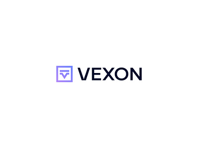 Vexon Letter V Logo Design brand identity branding clean logo design letter v logo logo logo designs modern logo square logo tech logo vexon logo