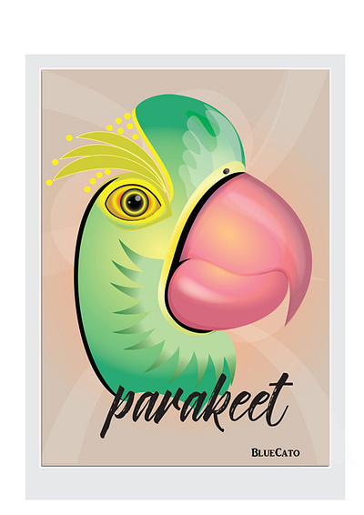 Parakeet bird design digital art digitalart illustration parakeet teeshirt vector vectorart