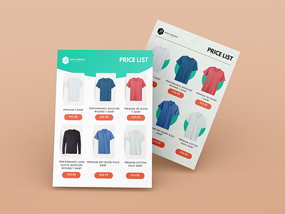 Safa Threads Price List Template Deign booklet canva layout pdf price list