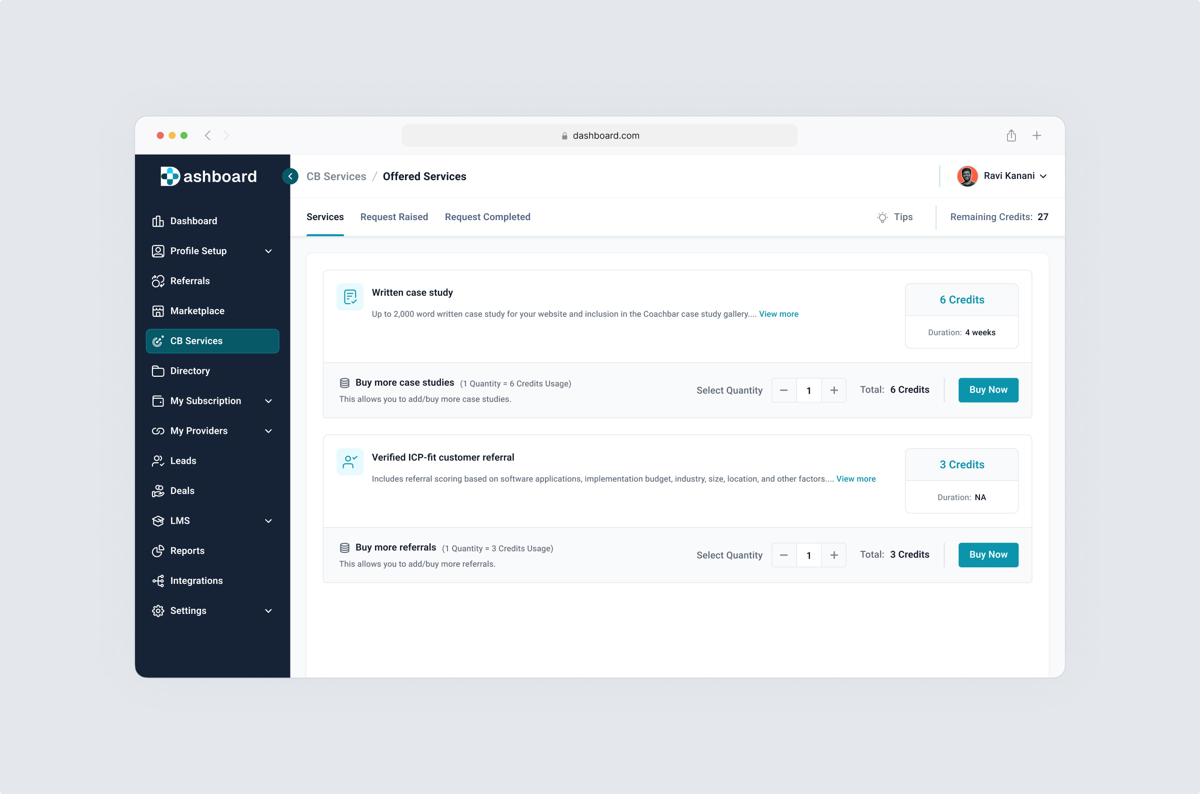 Service offering | PRM Dashboard admin panel dashboard design internal web app prm dashboard product design saas service offering services ui