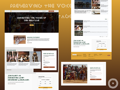 POL- guardian of ancient tongues | Web design african culture design education figma linguistics ngo ui design uiux web design