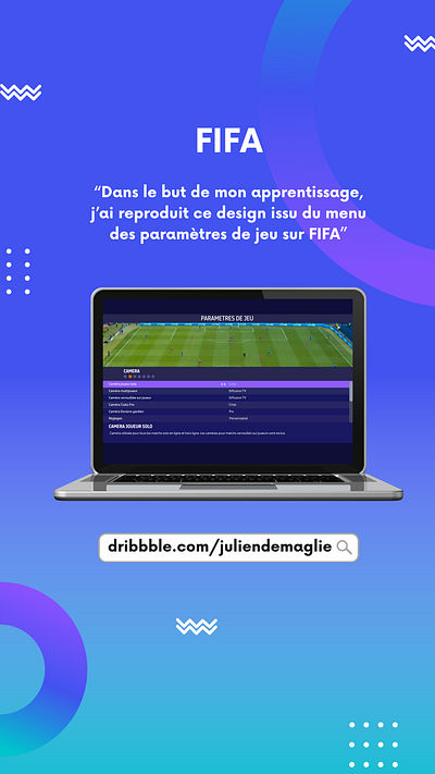 Reproduction FIFA - Paramètres de jeu