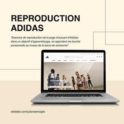 Reproduction ADIDAS - Accueil