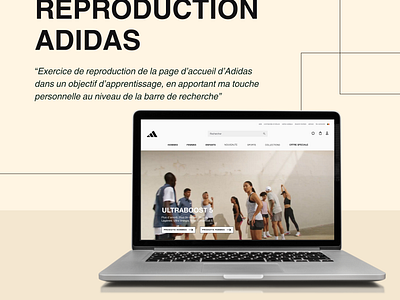 Reproduction ADIDAS - Accueil