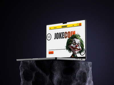 Jokecoin Memecoin Landing Page crypto design figma landing page meme memecoin ui user experience user interface user research ux web design web3 website