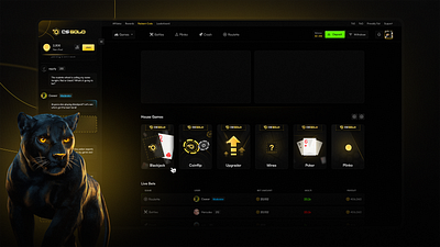 🪙 CSGold v2 - Casino Redesign 3d animation branding graphic design logo motion graphics ui