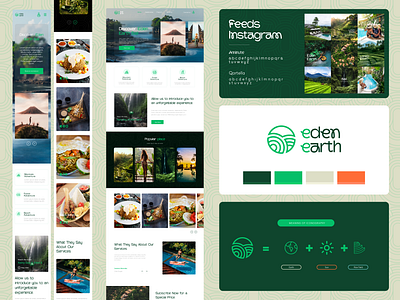 Eden Earth app bali branding graphic design indonesia logo travel ui