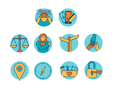 Careshelf Icons app app design buttons icons vector