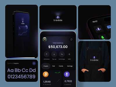 Tradde - Crypto App UI Design advanced app design crypto crypto app design crypto app ui crypto manage crypto mobile design inspiration mobile design mobile ui mobile ui design prototype smart app trending ui ui design uiux