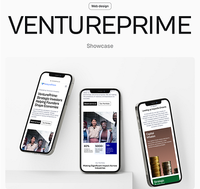 Ventureprime - VC Website Design and Framer Build branding framer logo ui uiux vc venture capital web design web development