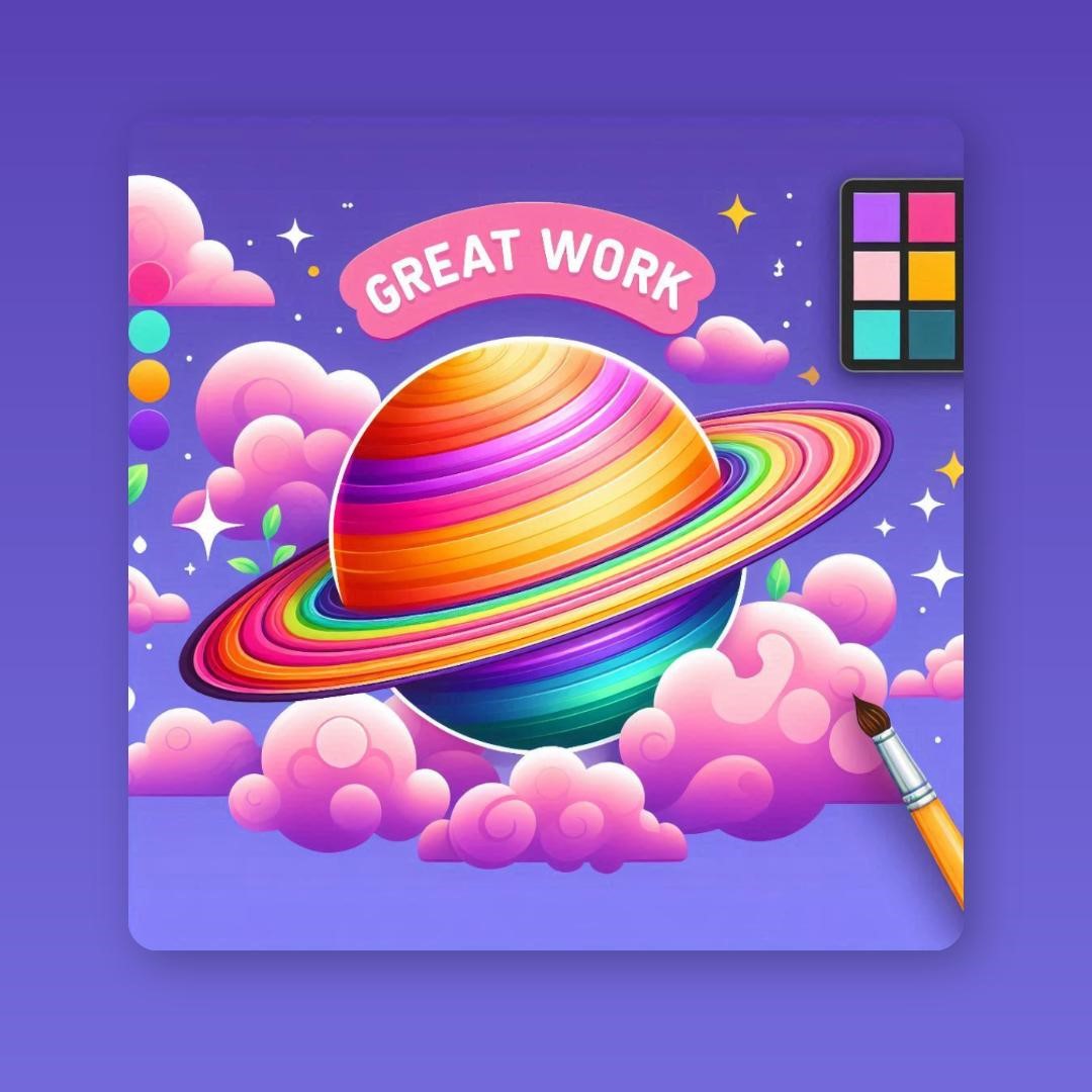 Planet Greeting Card animation branding des design gfx graphic design illustration logo motion graphics ui ux vector