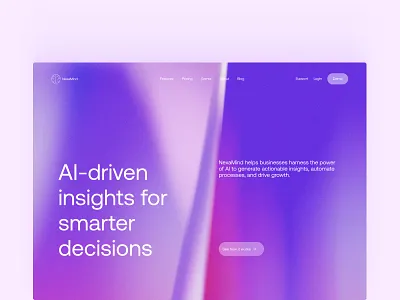 AI-powered SaaS platform ai branding creative design designer figma landingpagedesign saas ui uidesign uidesigner uiux uiuxdesign uiuxdesigner ux uxdesign visualdesign web webdesign website
