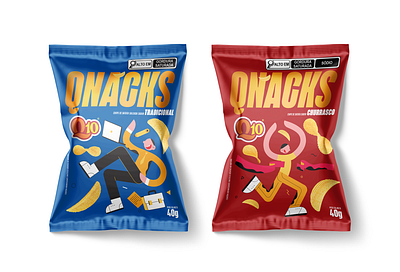 QNACKS - Q10 bag batata brazil design embalagem food graphic design illustration mockup pack package packaging potato product q10 qnacks redesign ruffles snack