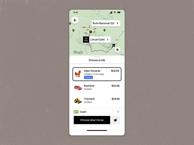 🌿Rural Uber design mobile ui ux