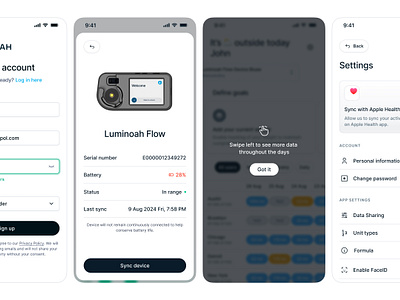 Tube Tracking App Screens app screens tracking tube