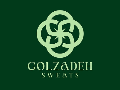 golzadeh sweats monogram logo branding graphic design logo