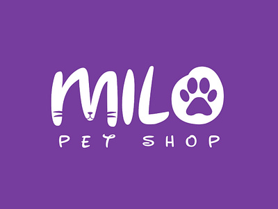 milo pet shop logo branding graphic design logo