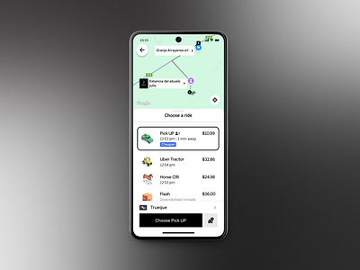 Rural Uber app design mobile service design club uber