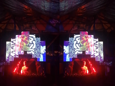 Fukushima outdoors art club visuals design event visuals illustration resolume arena vj vjing